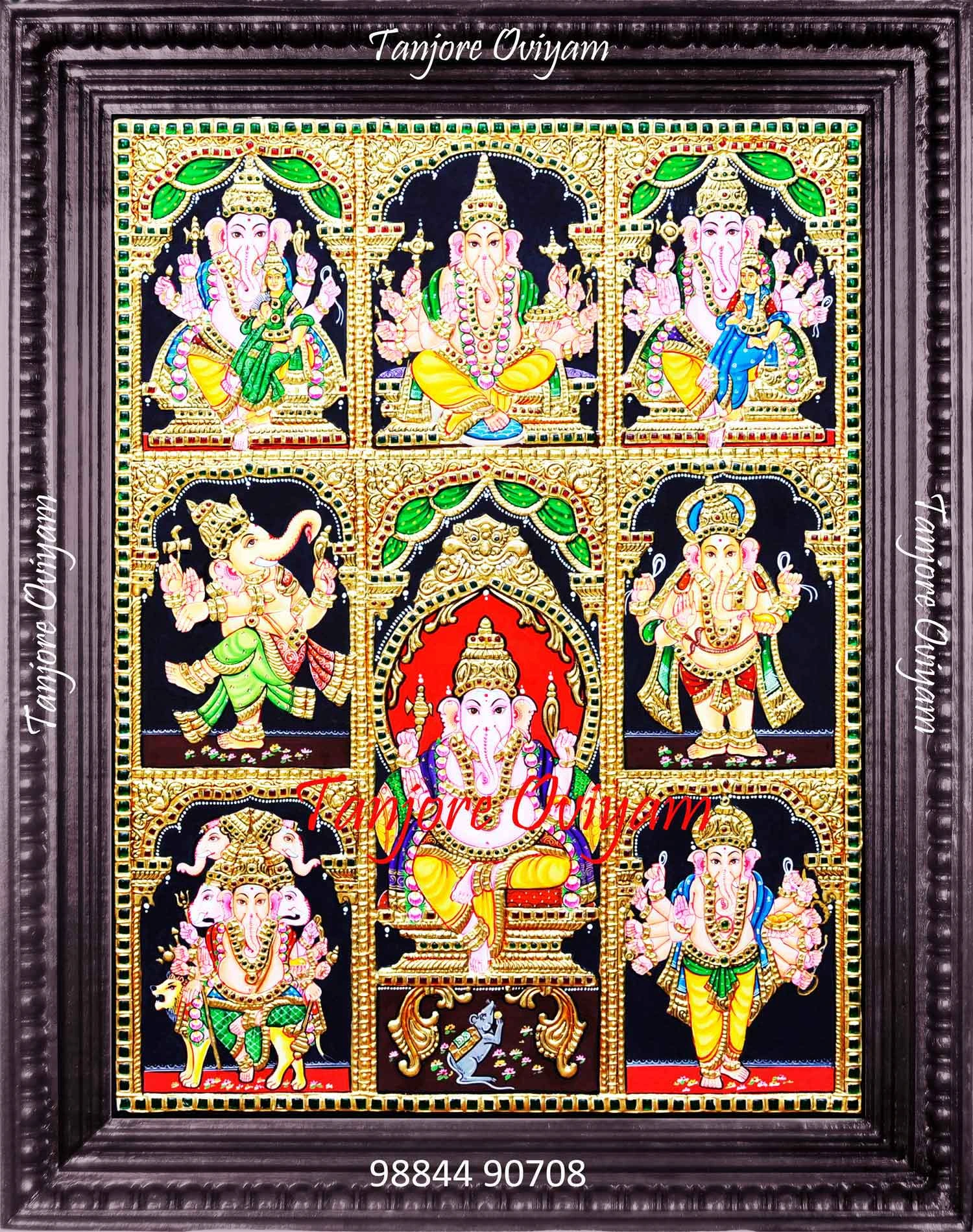 Asta viyangar tanjore painting